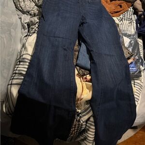 Judy Blue Dark Blue pull on flare Jeans 14W
